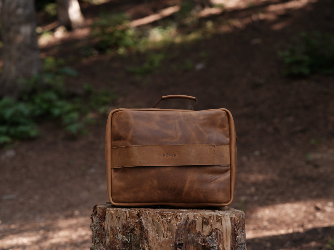 Leather CPAP Travel Bag | Full Grain Leather Travel Case