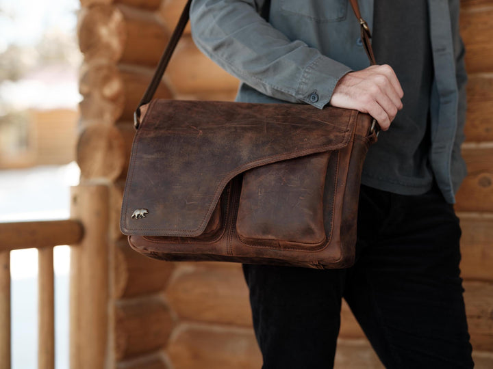 Limited Edition Yukon Leather Messenger | Full Grain Laptop Bag