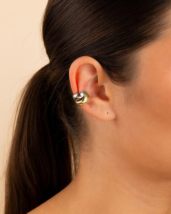 Johanna Two-Tone Ear Cuff Set | Gold & Silver Cuffs