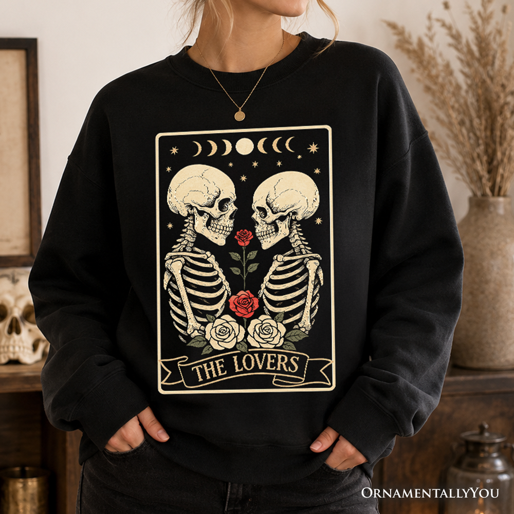 Skeleton “The Lovers” Tarot Sweatshirt