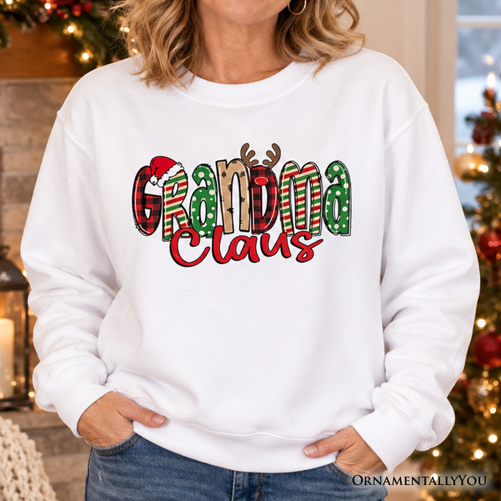 Grandma Claus Retro Christmas Sweatshirt