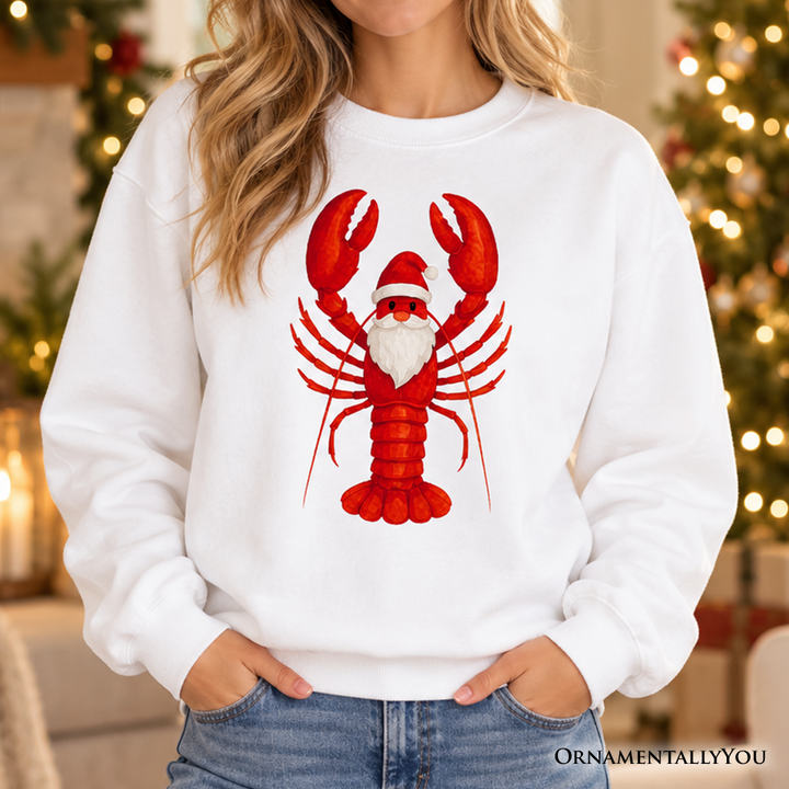 Santa Claws Lobster Sweatshirt | Funny Coastal Christmas