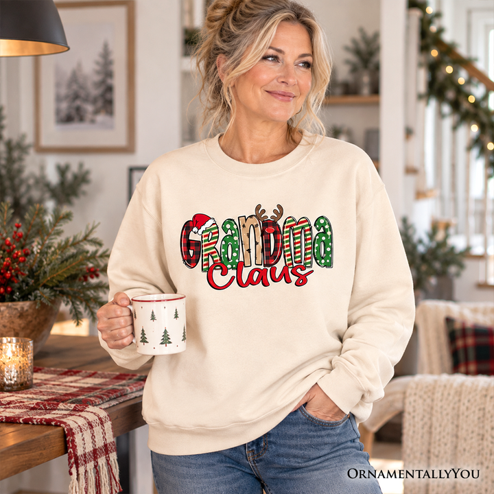 Grandma Claus Retro Christmas Sweatshirt