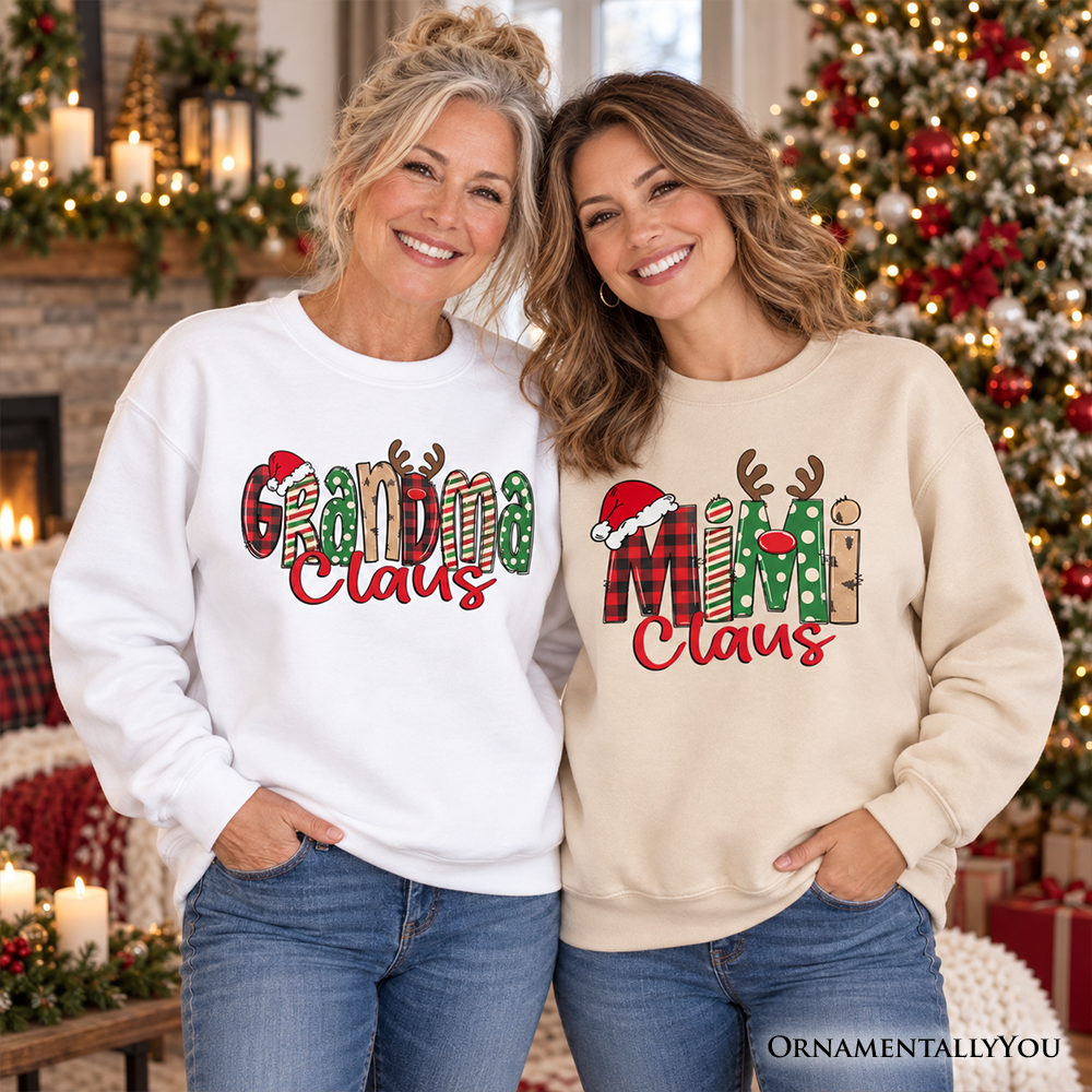 Grandma Claus Retro Christmas Sweatshirt