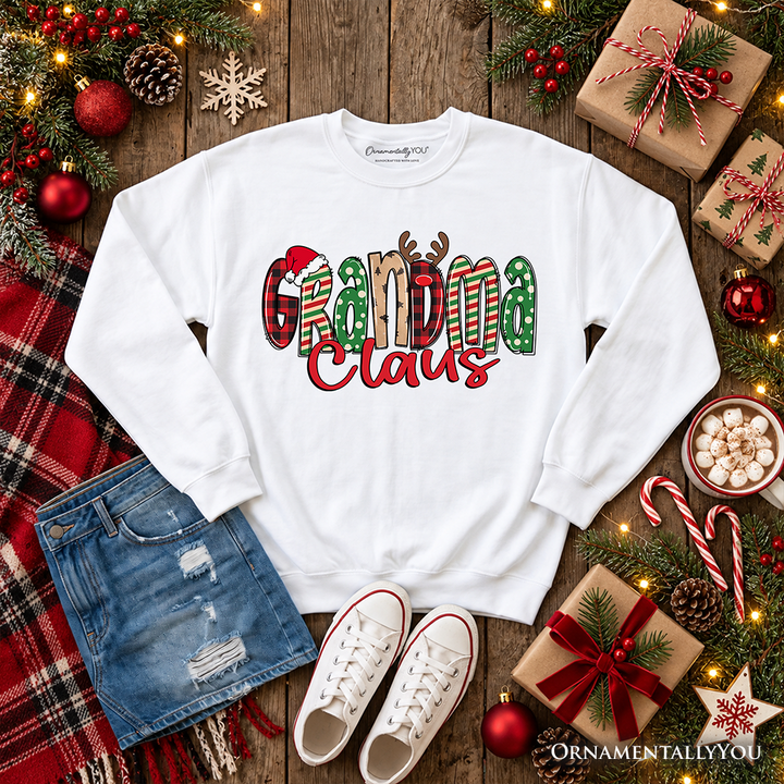 Grandma Claus Retro Christmas Sweatshirt