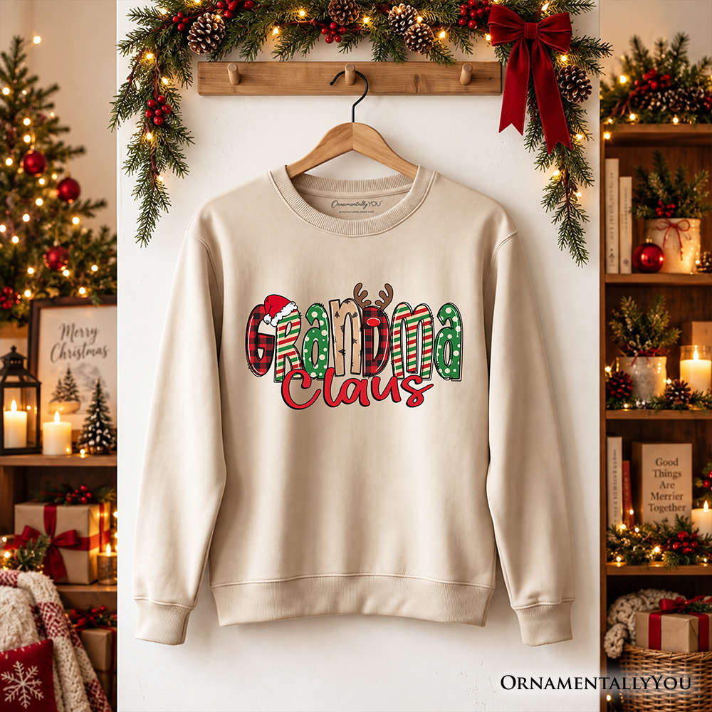Grandma Claus Retro Christmas Sweatshirt