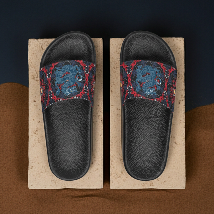 Women's Slide Sandals - Azure Dragon