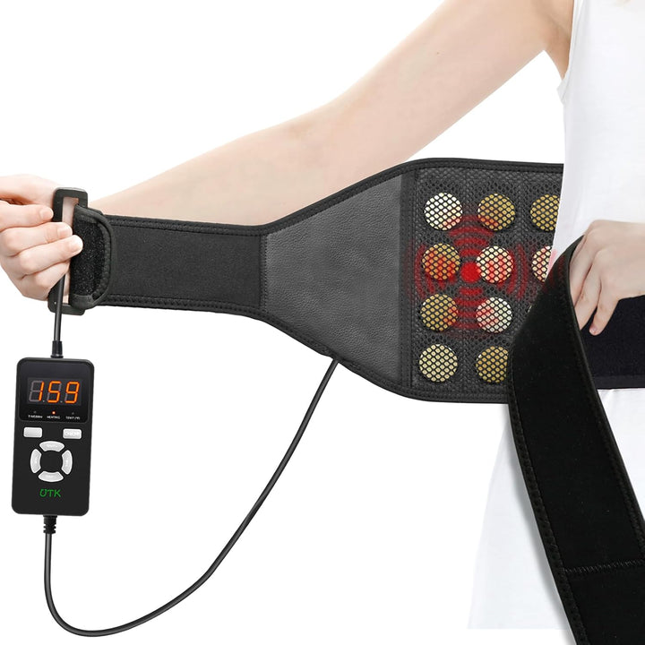 Far Infrared Heating Pad for Back | Wearable Heated Massage Belt