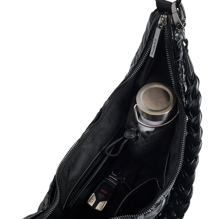 Black Pearl HydroHobo® Crossbody Bag | Water Bottle Purse