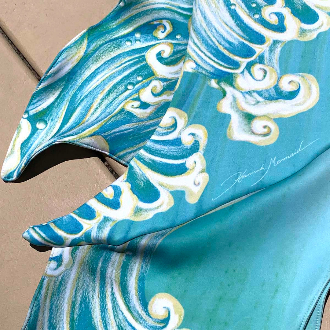 Hannah Mermaid Golden Wave GalleryTail - by Cape Cali