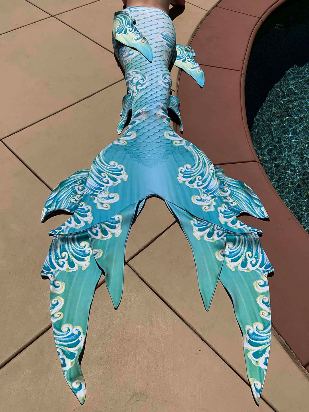 Hannah Mermaid Golden Wave GalleryTail - by Cape Cali