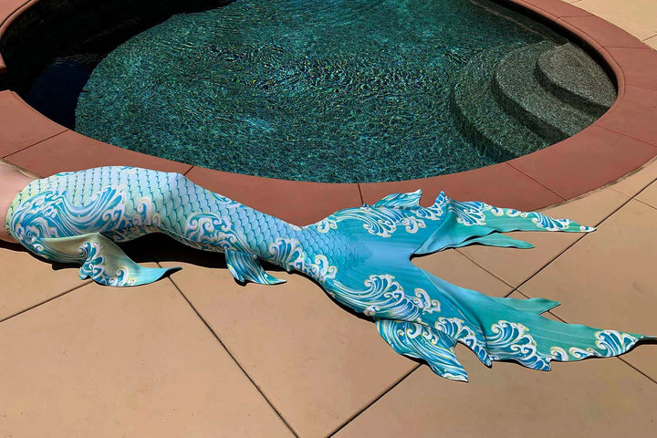 Hannah Mermaid Golden Wave GalleryTail - by Cape Cali