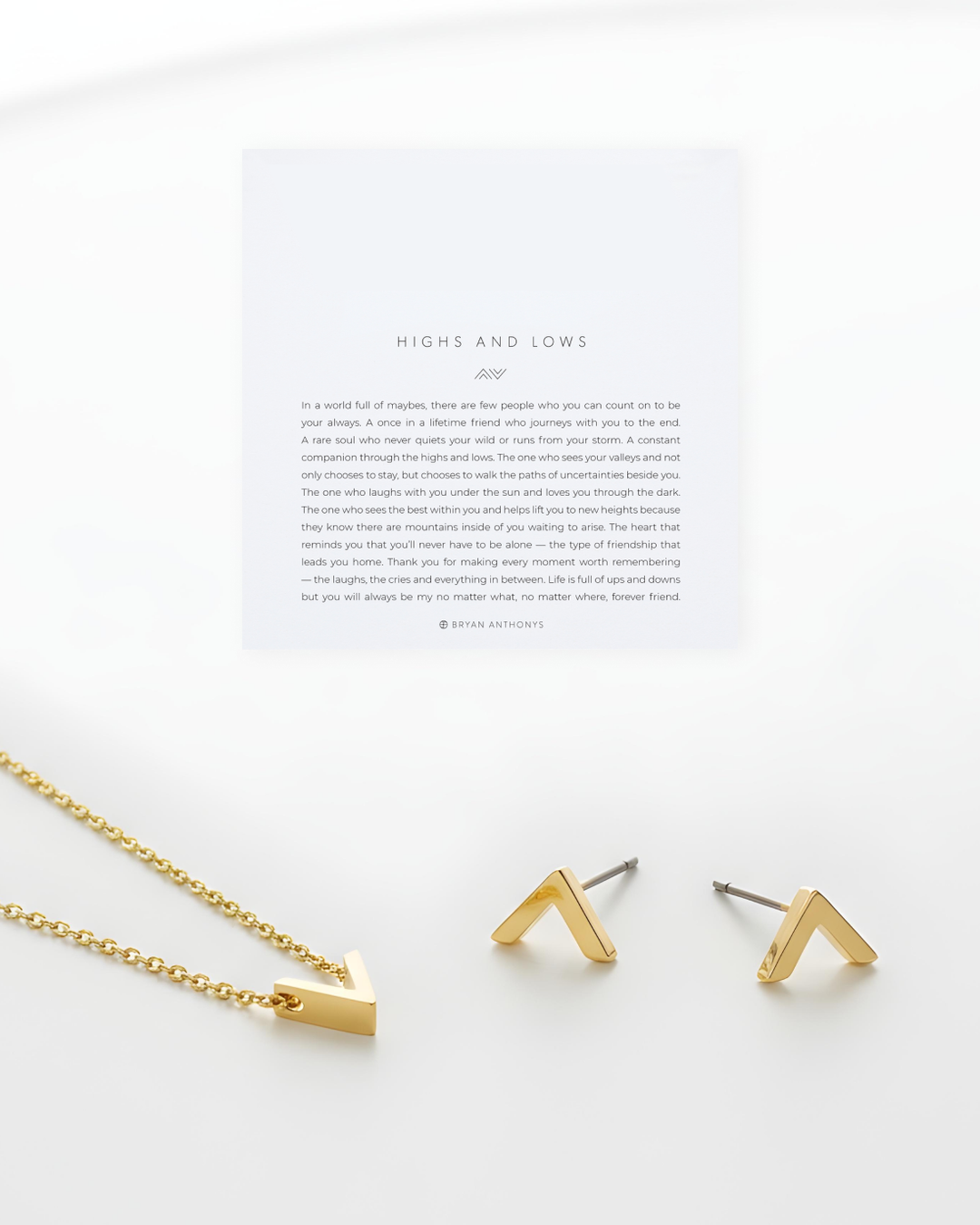 Highs & Lows Necklace & Earring Set – Friendship Jewelry by Bryan Anthonys