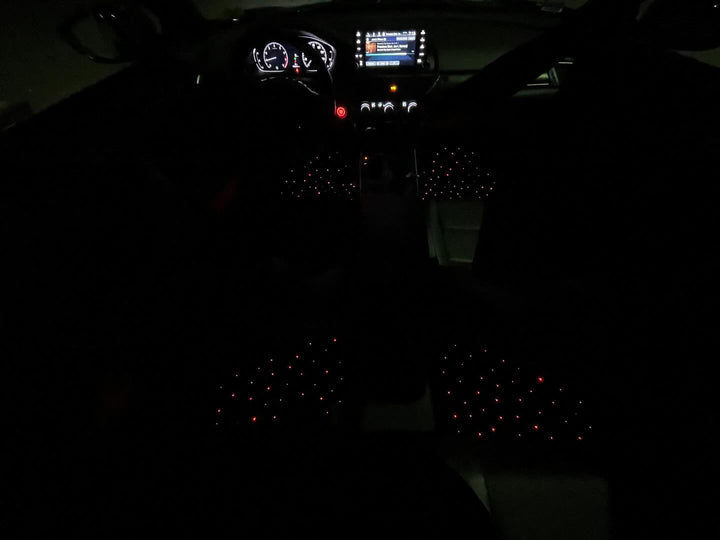 Starlight Fiber Optic Car Floor Mats | LED Galaxy Floor Mat Set