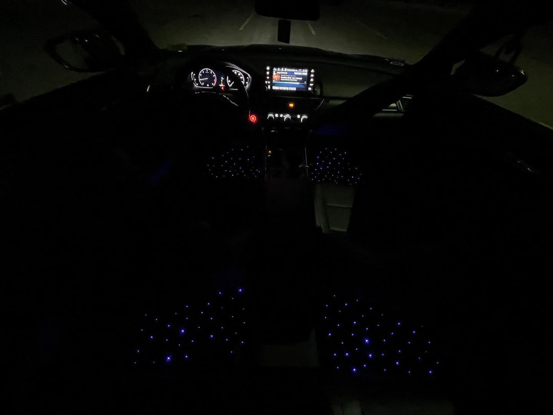 Starlight Fiber Optic Car Floor Mats | LED Galaxy Floor Mat Set