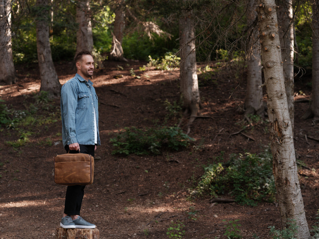 Leather CPAP Travel Bag | Full Grain Leather Travel Case