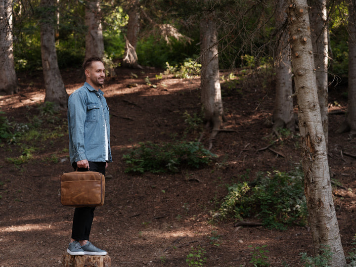 Leather CPAP Travel Bag | Full Grain Leather Travel Case