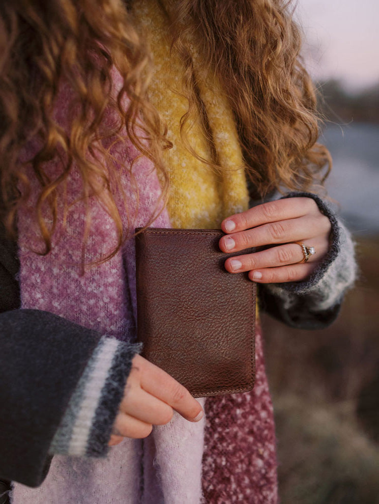 Made in Maine Leather Passport Holder