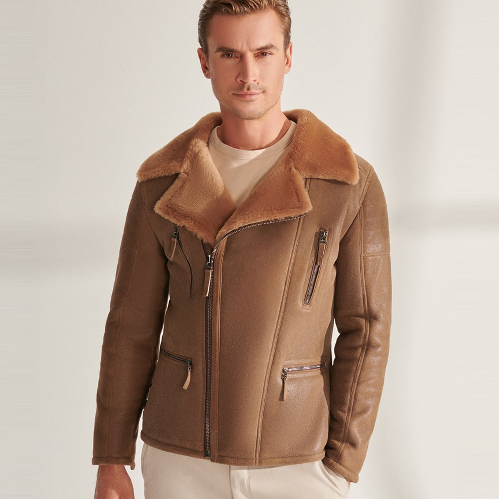 Men’s B3 RAF Shearling Aviator Flight Jacket