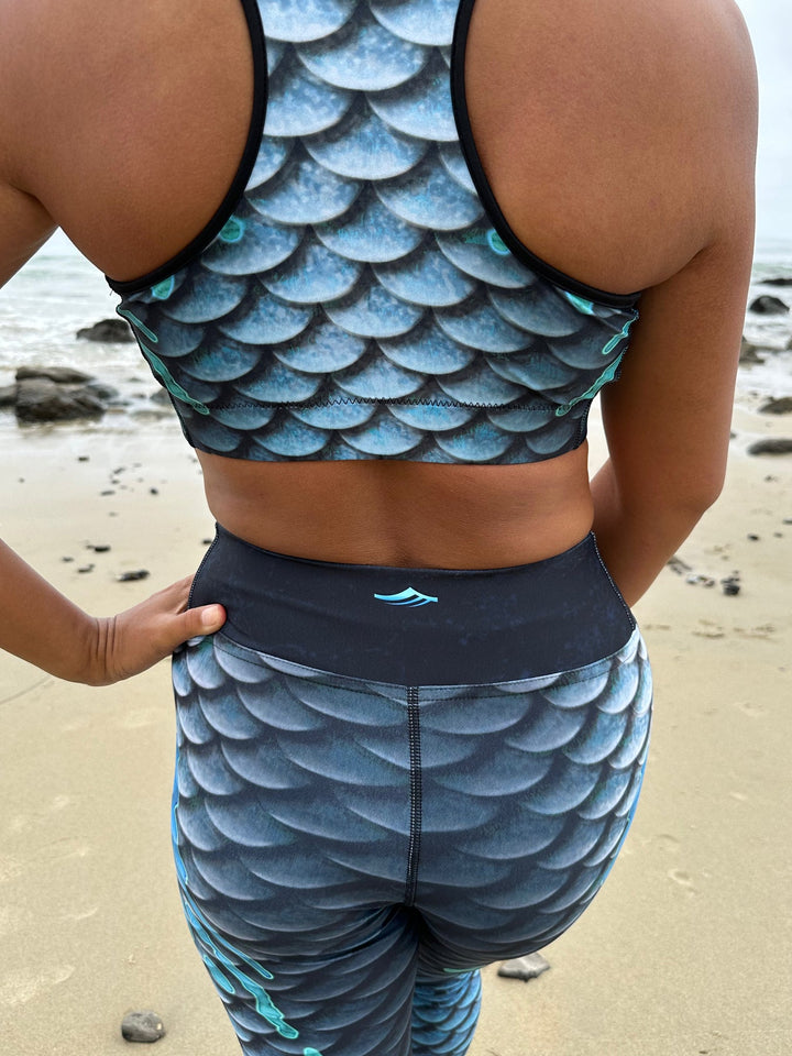 Midnight Yoga & Swim Leggings | UPF 50+ Mermaid Activewear