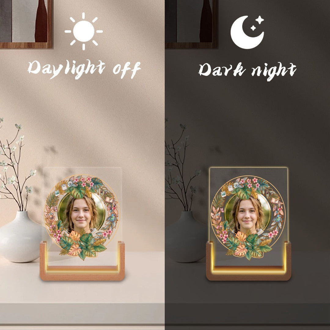 Custom Photo Night Light for Teen Girls