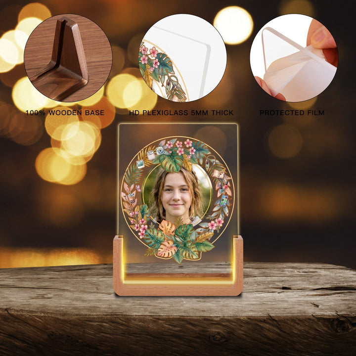 Custom Photo Night Light for Teen Girls