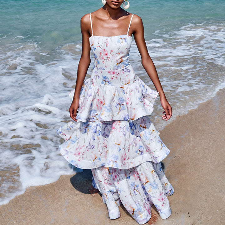 Seaside Vacation Floral Dress