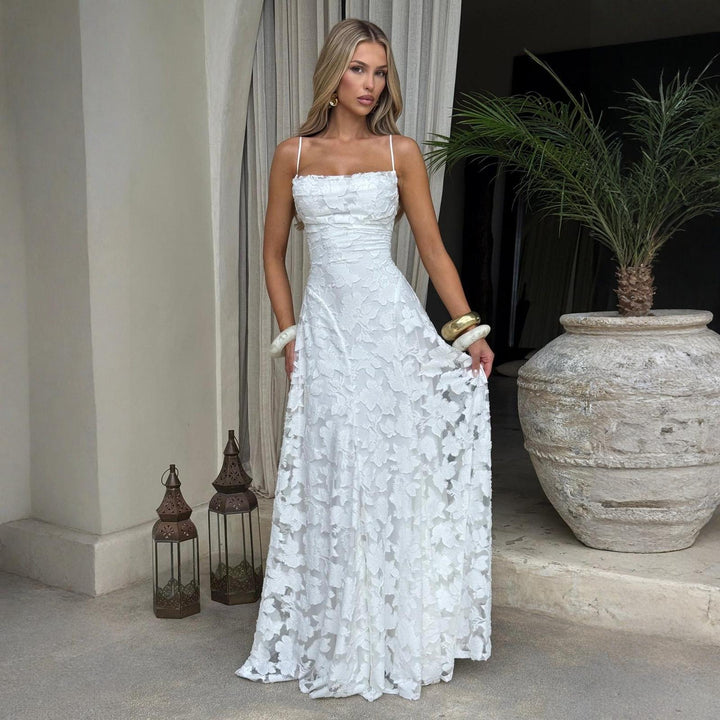 Women’s Backless Chiffon Evening Dress