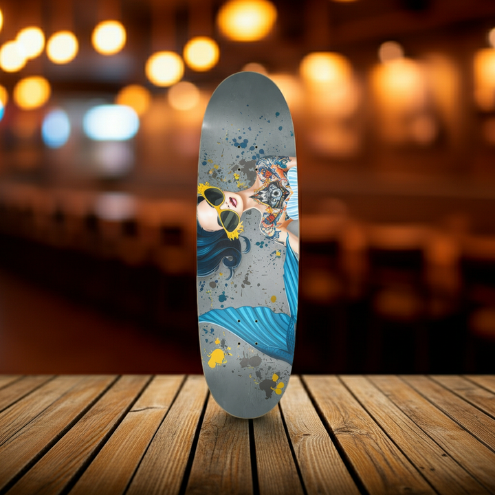 SkateMer Skateboard – Mermaid Fantasy Art Deck
