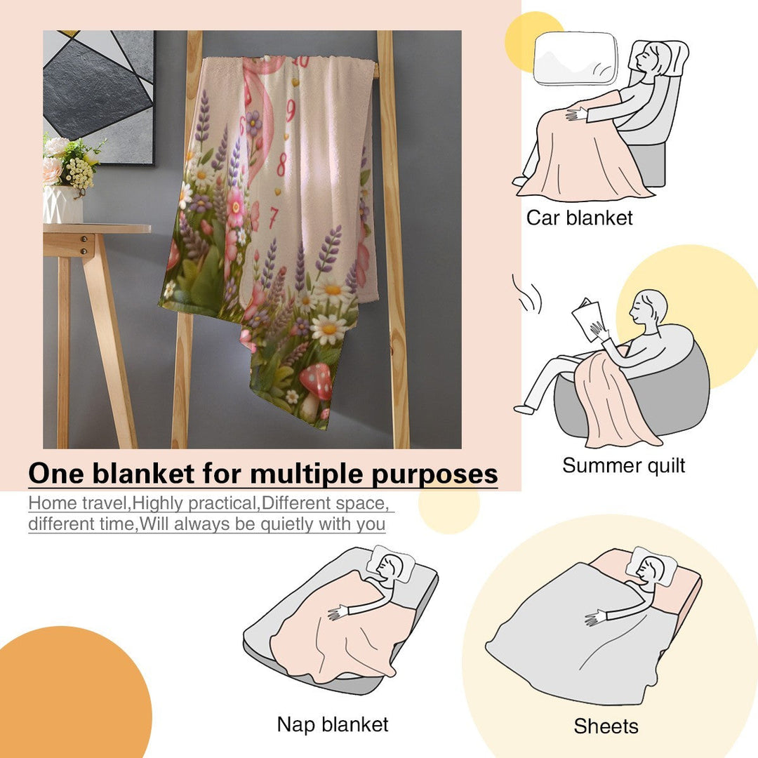 Personalized Butterfly Baby Milestone Photo Blanket