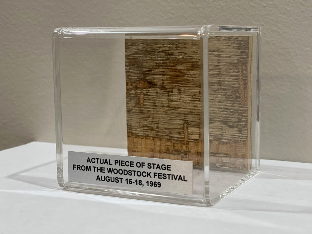 Peace of Stage Cube – Authentic 1969 Woodstock Stage Collectible
