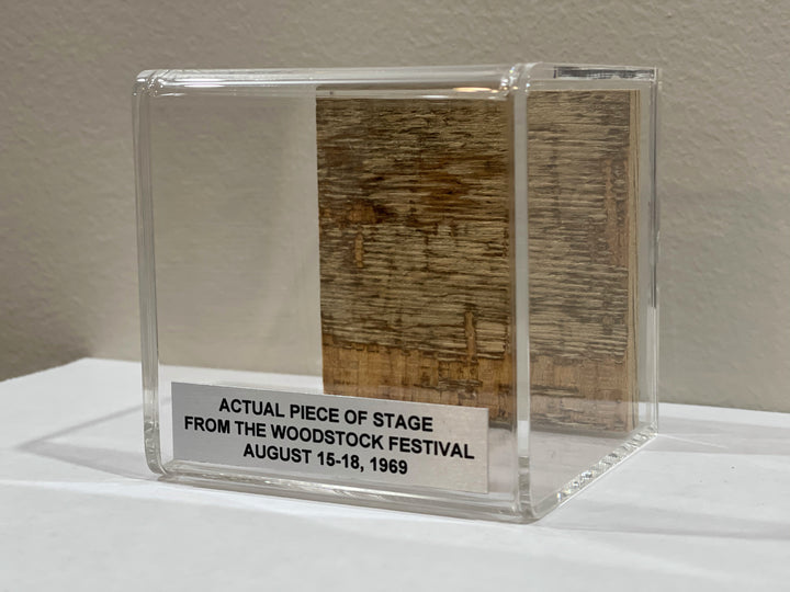 Peace of Stage Cube – Authentic 1969 Woodstock Stage Collectible