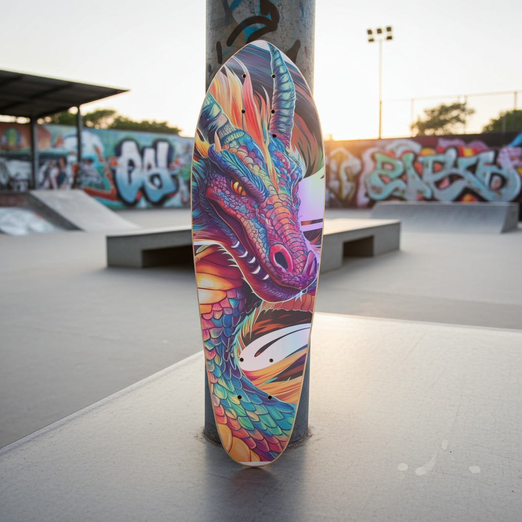 Custom Friendly Dragon Skateboard for Kids & Adults
