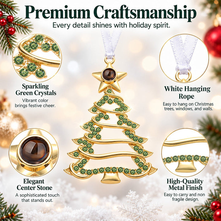Personalized Photo Projection Christmas Tree Ornament