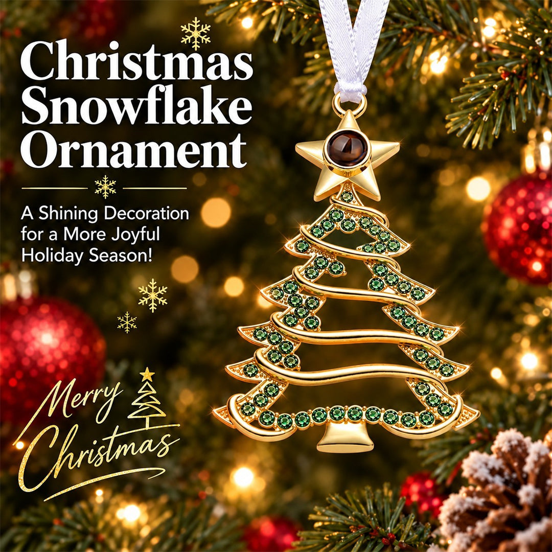 Personalized Photo Projection Christmas Tree Ornament