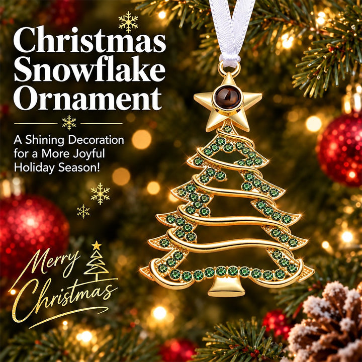 Personalized Photo Projection Christmas Tree Ornament
