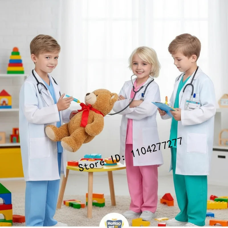 Kids’ Doctor & Nurse Costume – Medical Role-Play Outfit