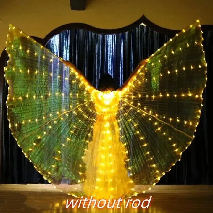 Women’s LED Colorful Butterfly Wings Dance Cape