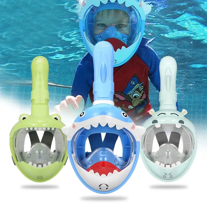 Children’s Cartoon Full-Face Surface Snorkel Mask