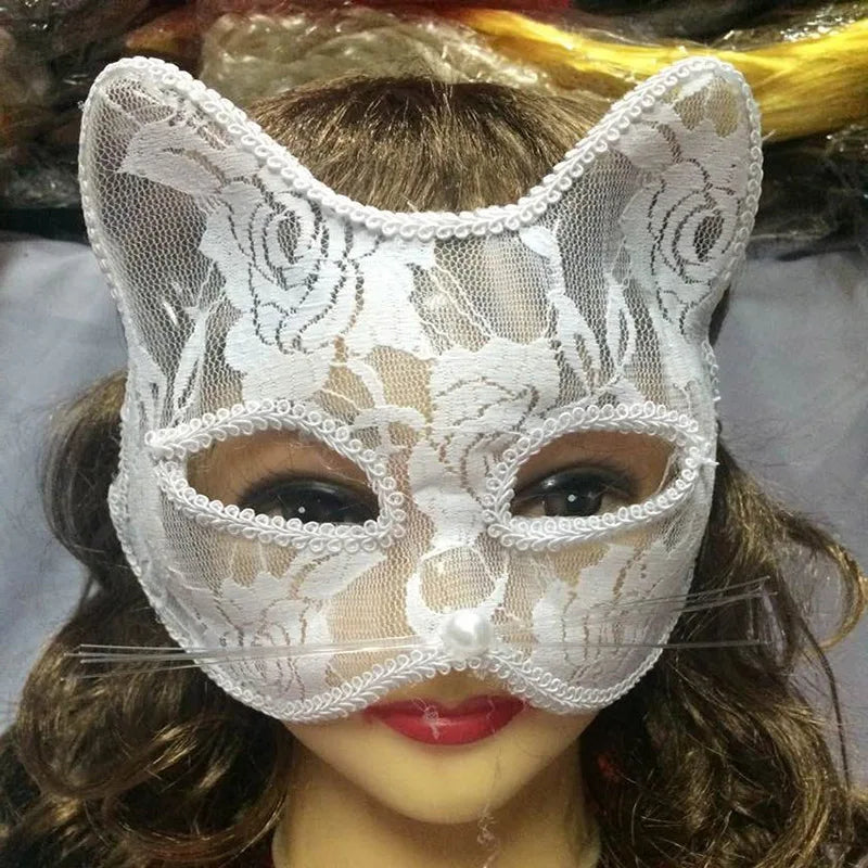 Women’s Lace Cat and Fox Masquerade Mask