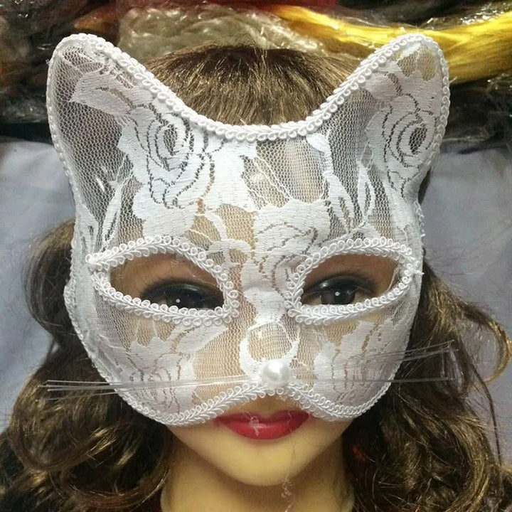 Women’s Lace Cat and Fox Masquerade Mask