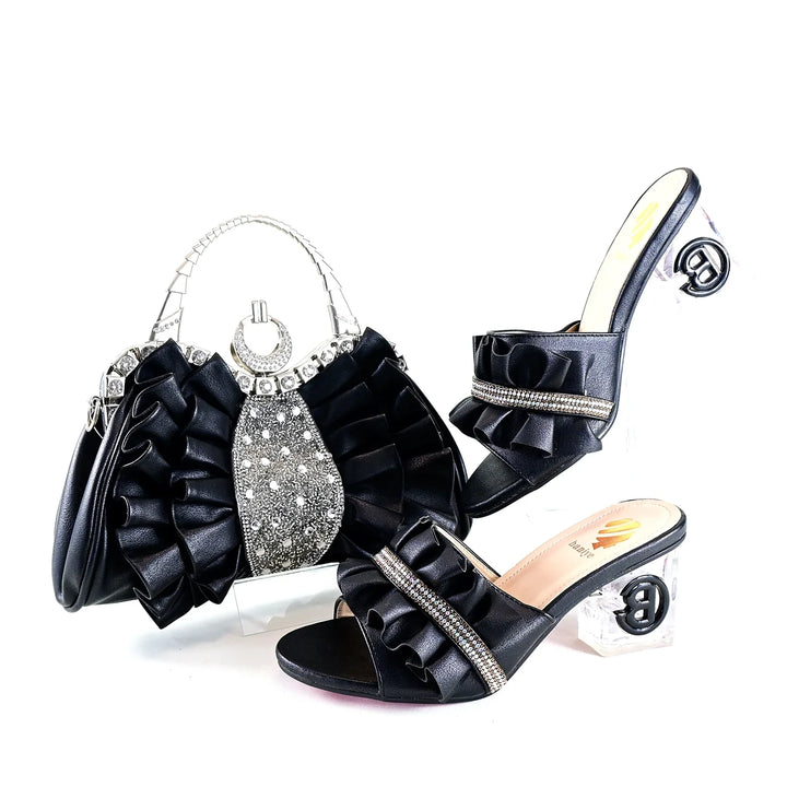 High Quality Ladies Shoes and Bags Set HRT1-45