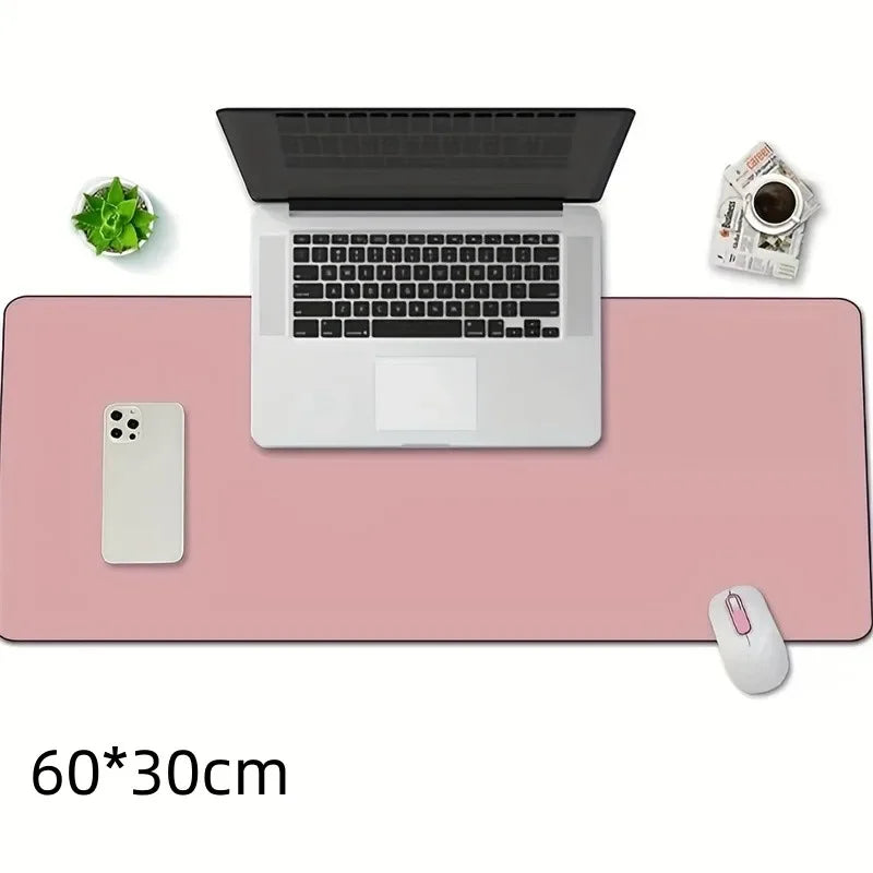 Large Waterproof PU Leather Desk Mat – 23.6 × 11.8 in
