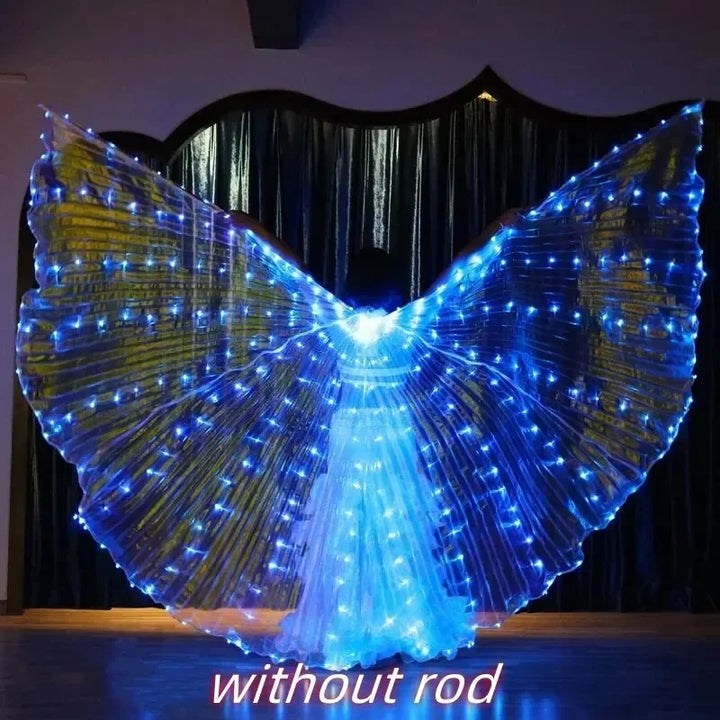 Women’s LED Colorful Butterfly Wings Dance Cape