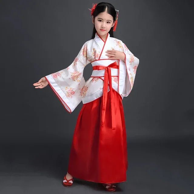 Girls’ Traditional Chinese-Inspired Dress Costume