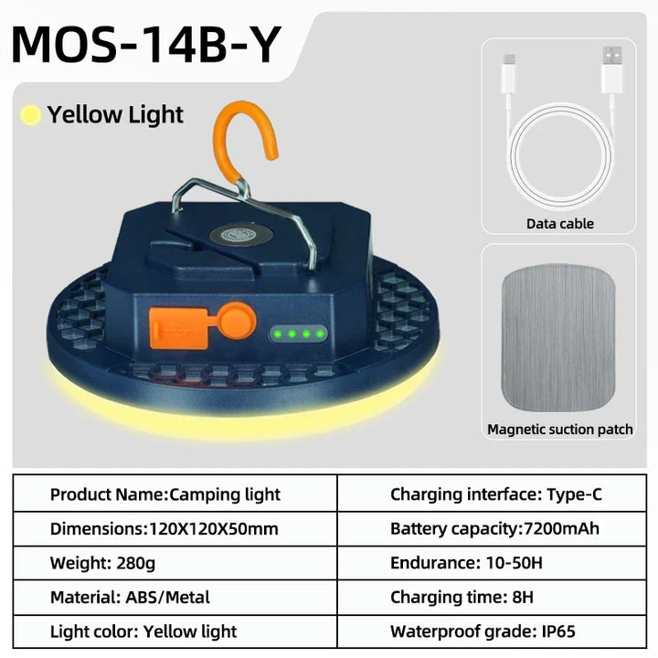MOSLIGHTING Rechargeable Camping Lantern and Portable Flashlight