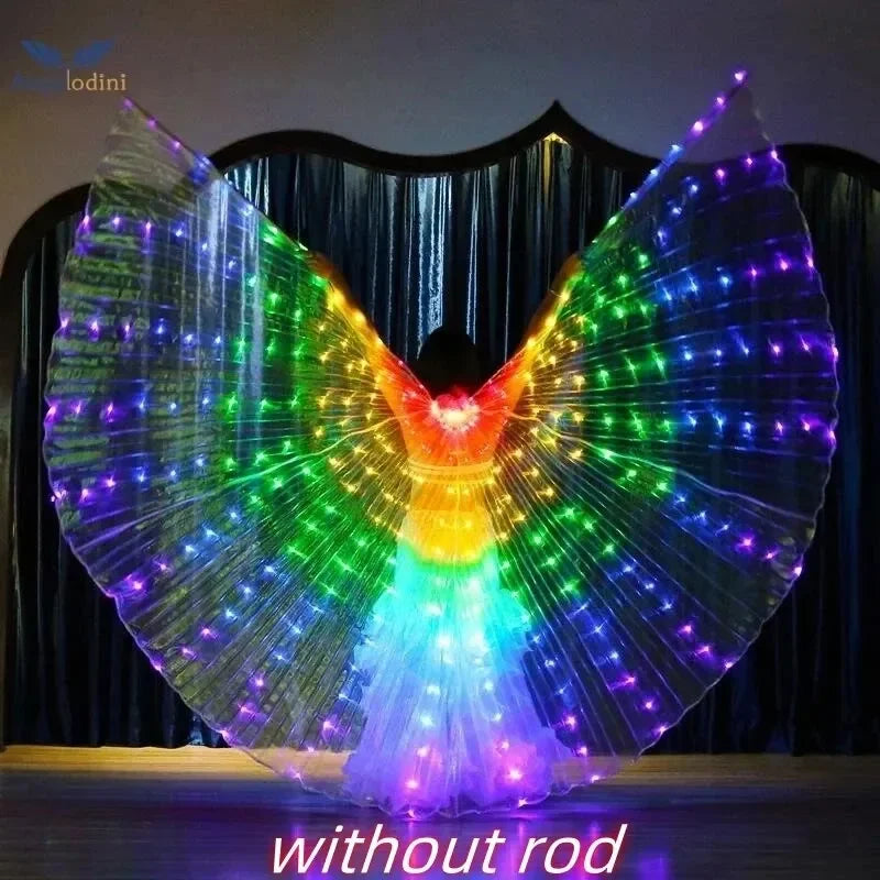 Women’s LED Colorful Butterfly Wings Dance Cape