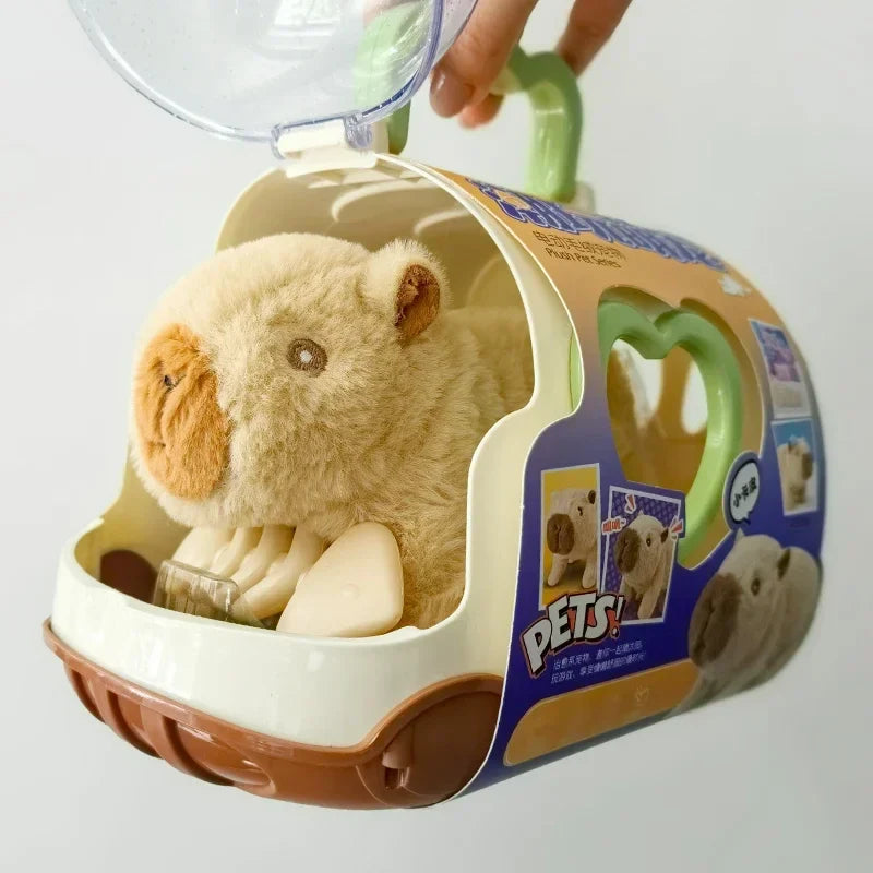 Electric Walking Capybara Plush Toy With Sound for Kids