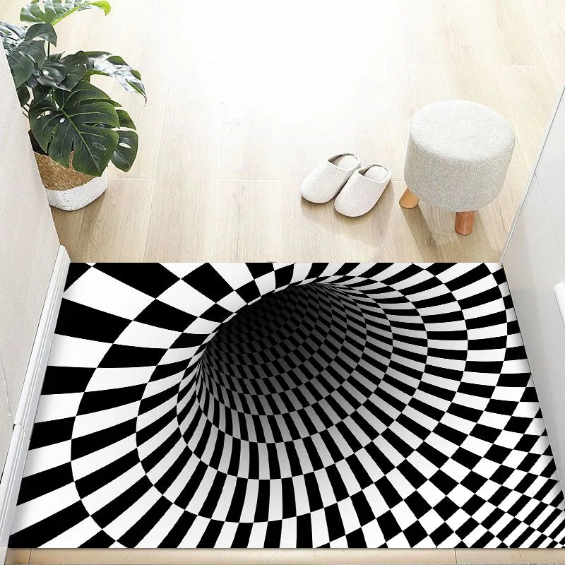 3D Crystal Velvet Non-Slip Doormat | Optical Illusion Entry Rug