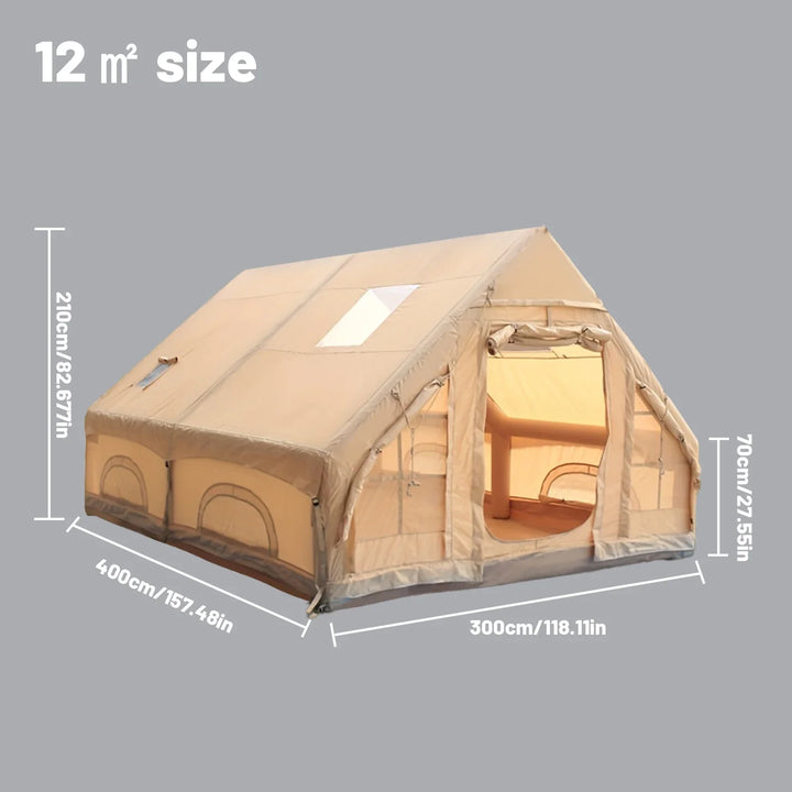 PAKICETUS 4–8 Person Inflatable Water-Resistant Camping Tent